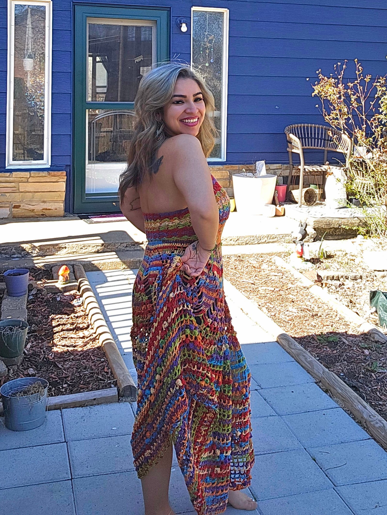 Crochet Halter Dress - Unique One-of-a-Kind Knit