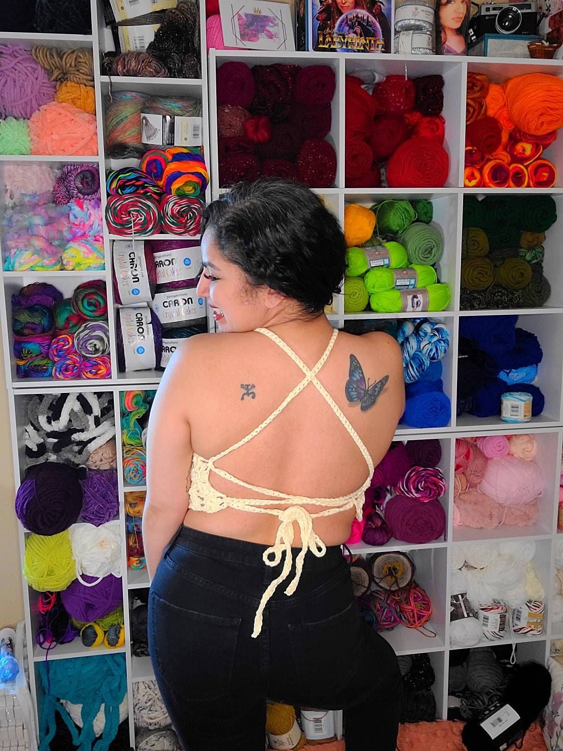 Pineapple Whip Crochet Halter Top