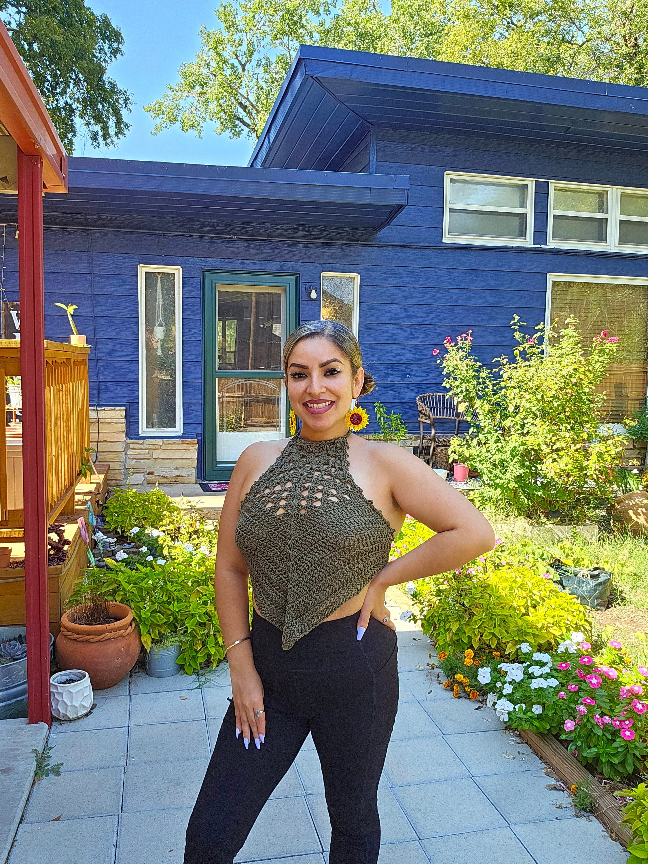 Pretty Little Olive Halter Top