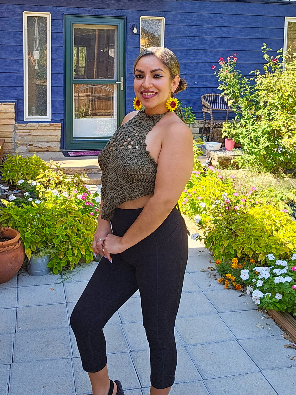 Pretty Little Olive Halter Top