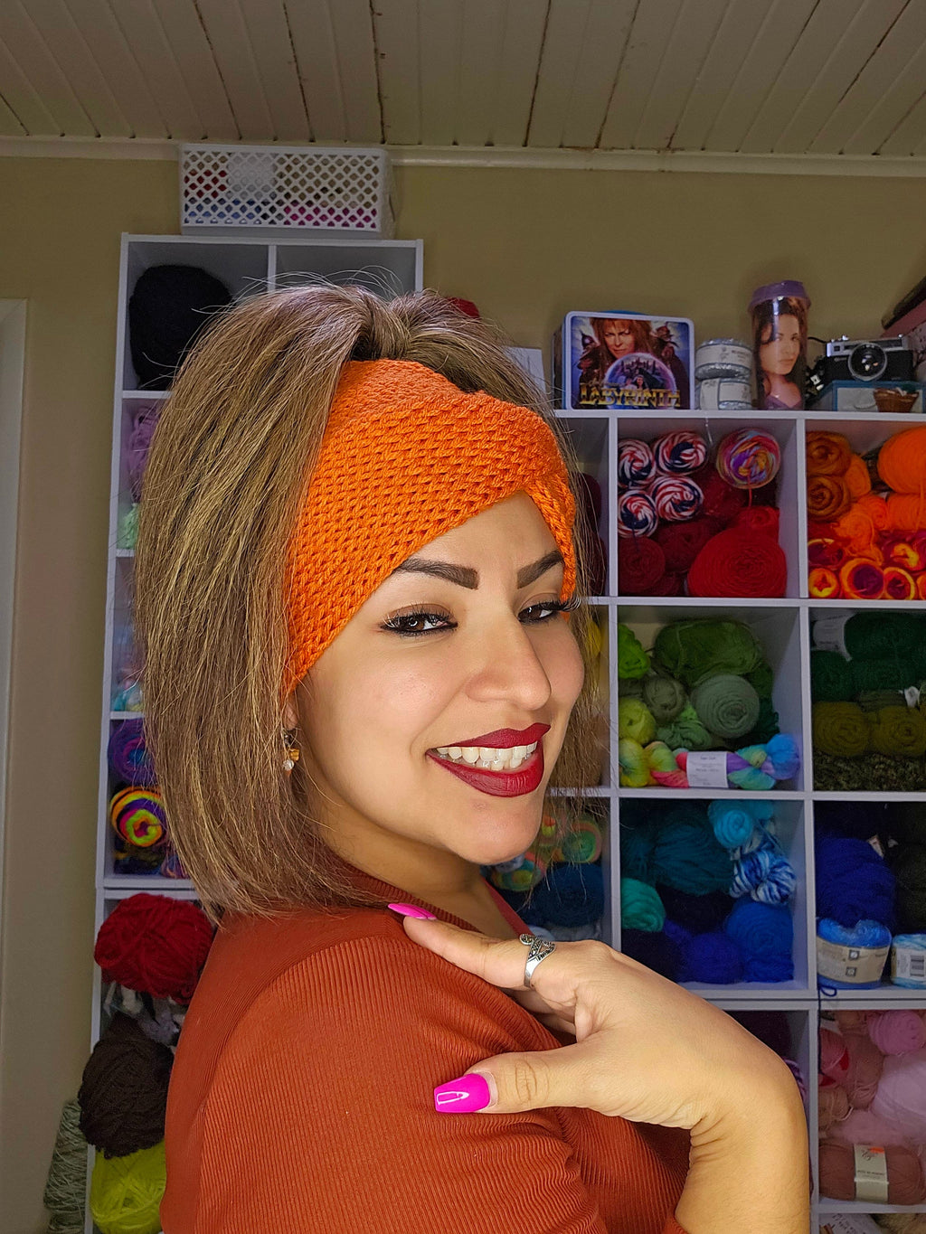 Knit Headband Ear Warmer: Adult Acrylic Yarn