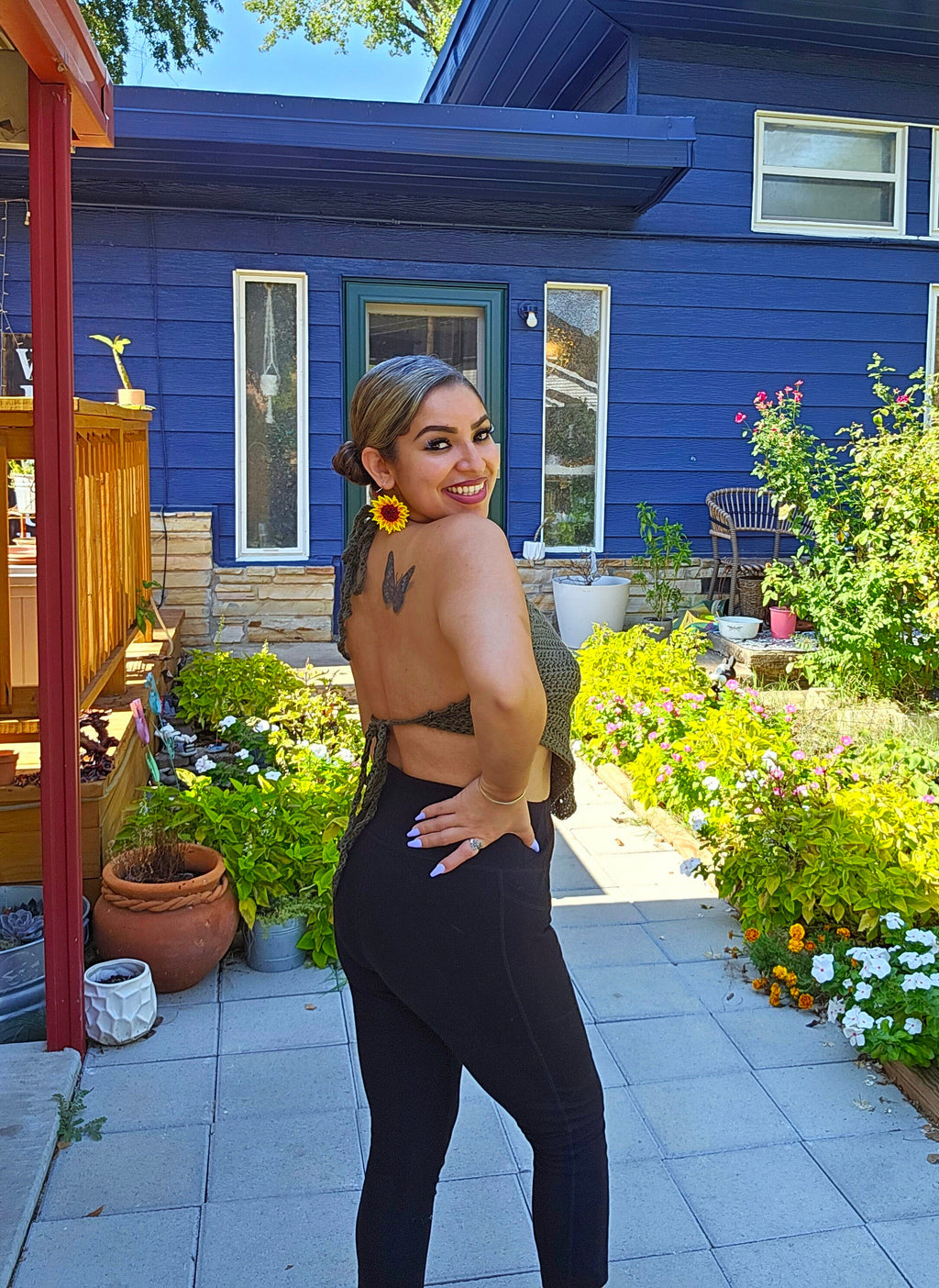 Pretty Little Olive Halter Top