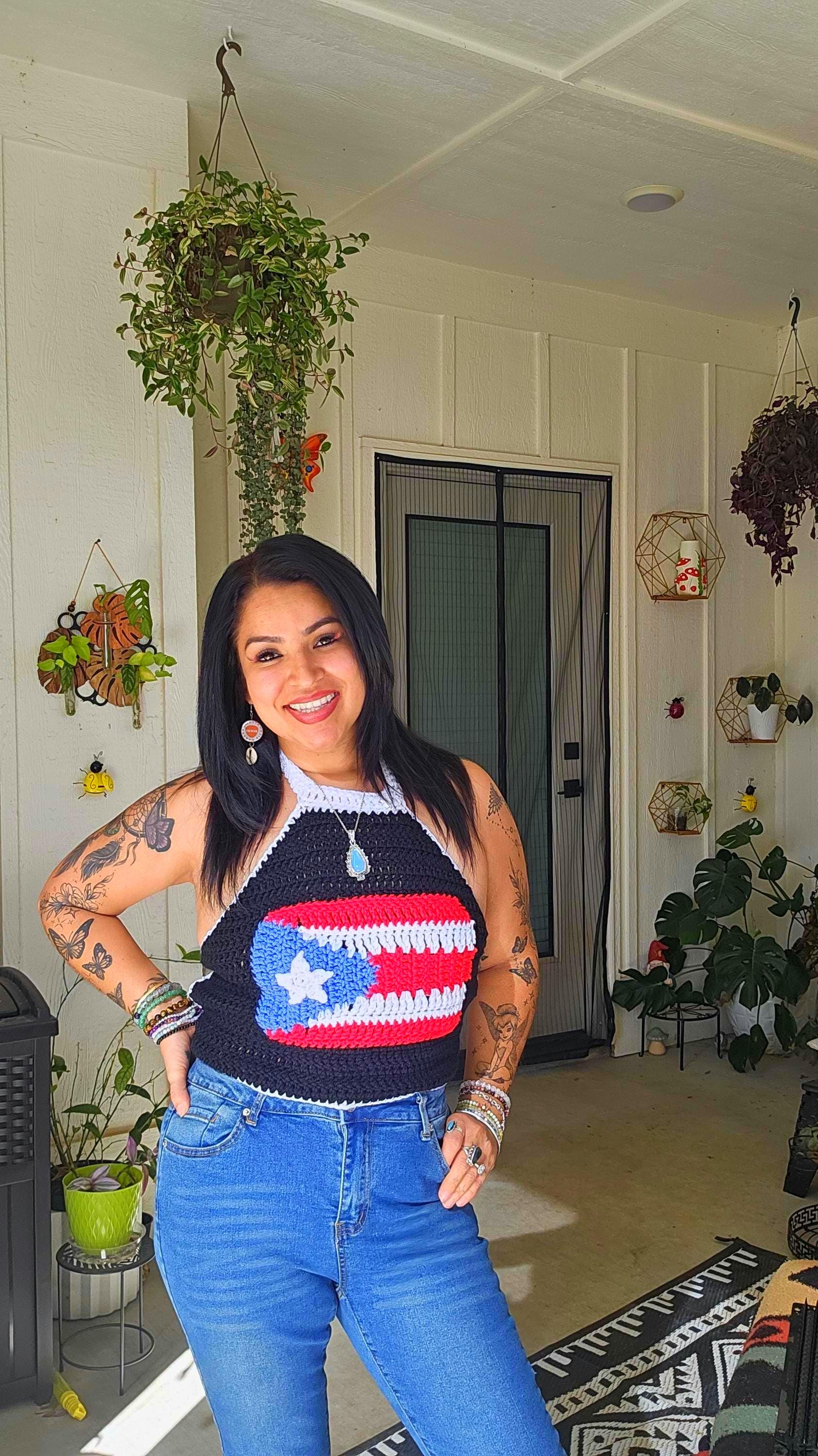 Puerto Rico Crochet Halter Top