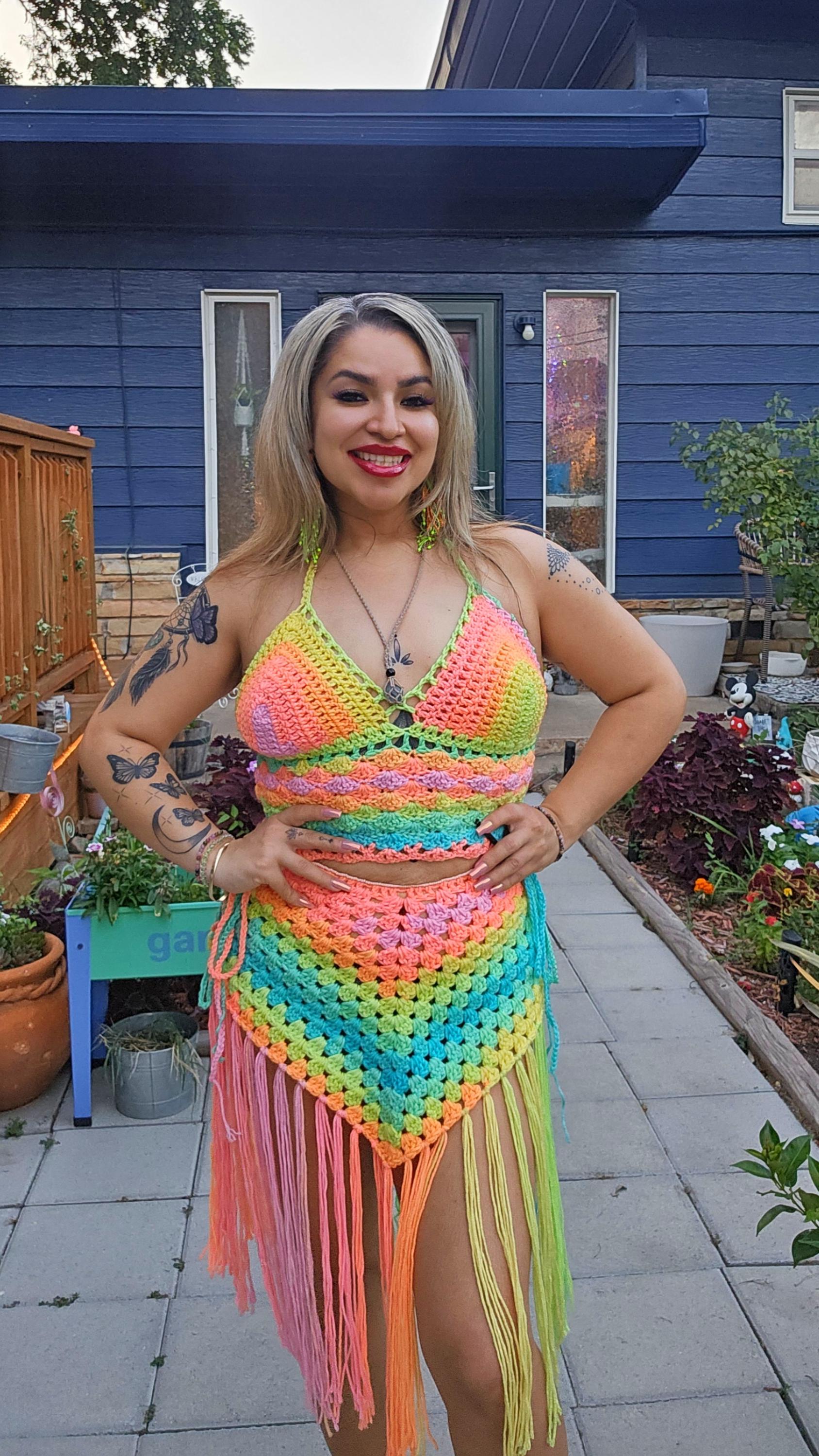 Rainbow Sherbet Crochet Set