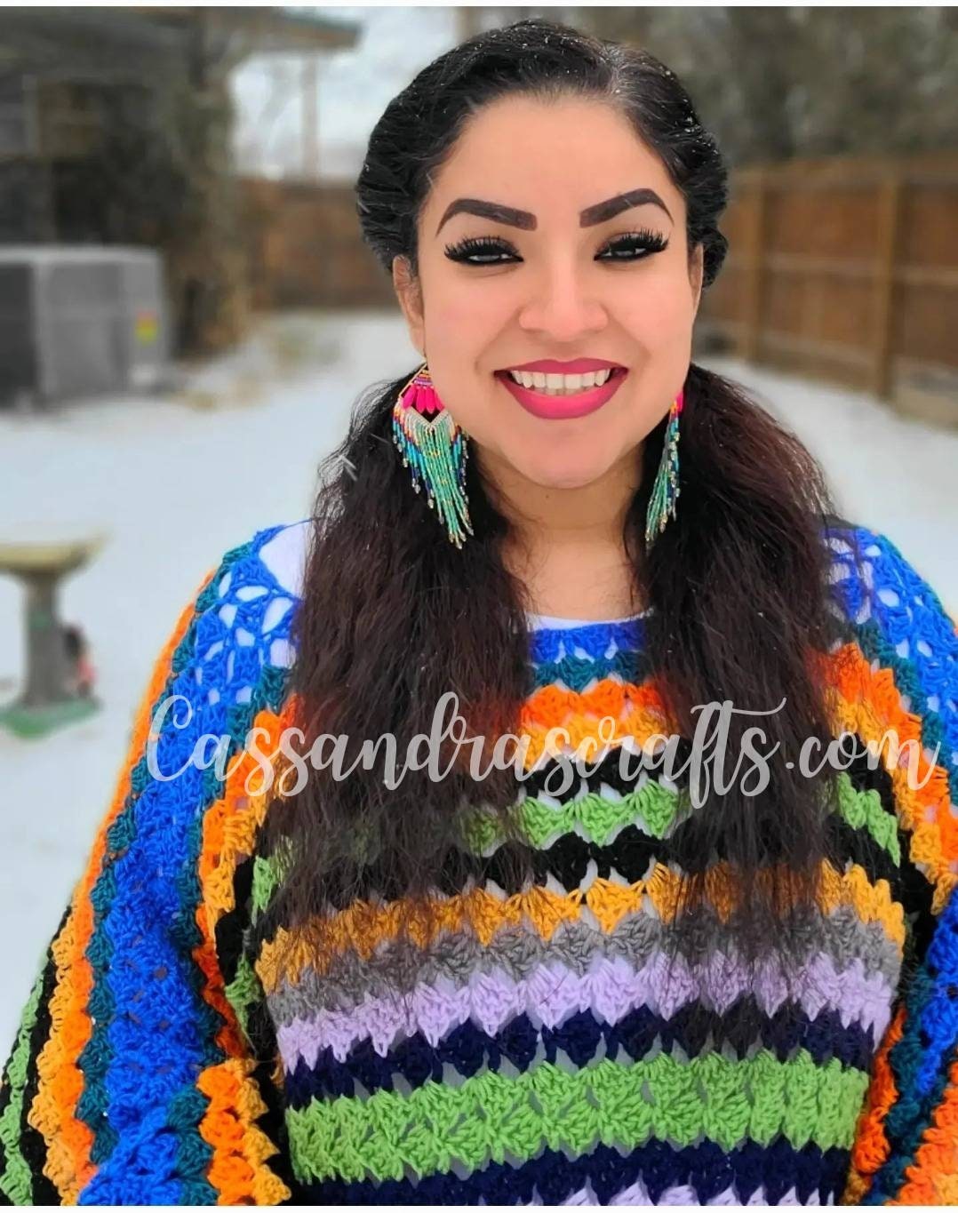 Made To Order Crochet Sophie Poncho Inspired By Mamma Mia 2