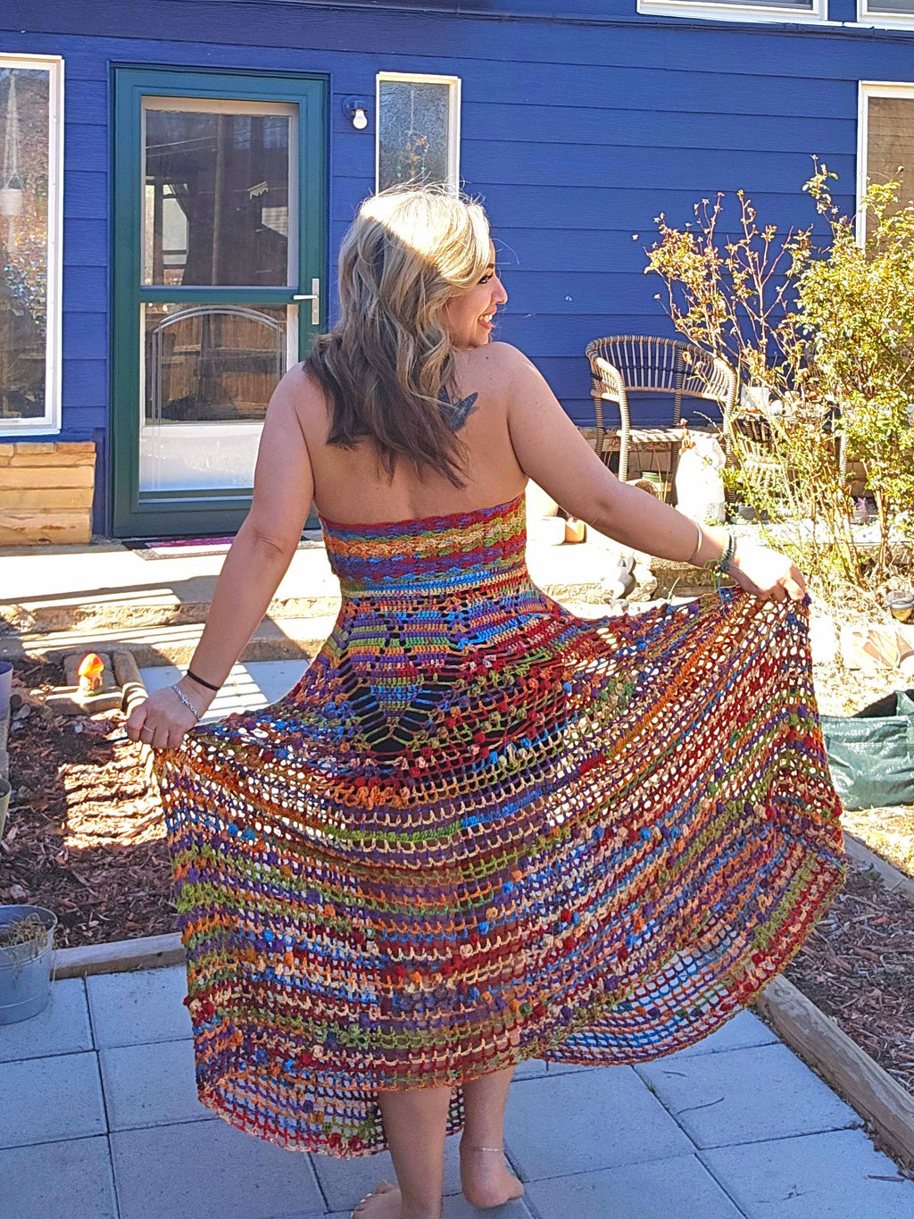 Crochet Halter Dress - Unique One-of-a-Kind Knit