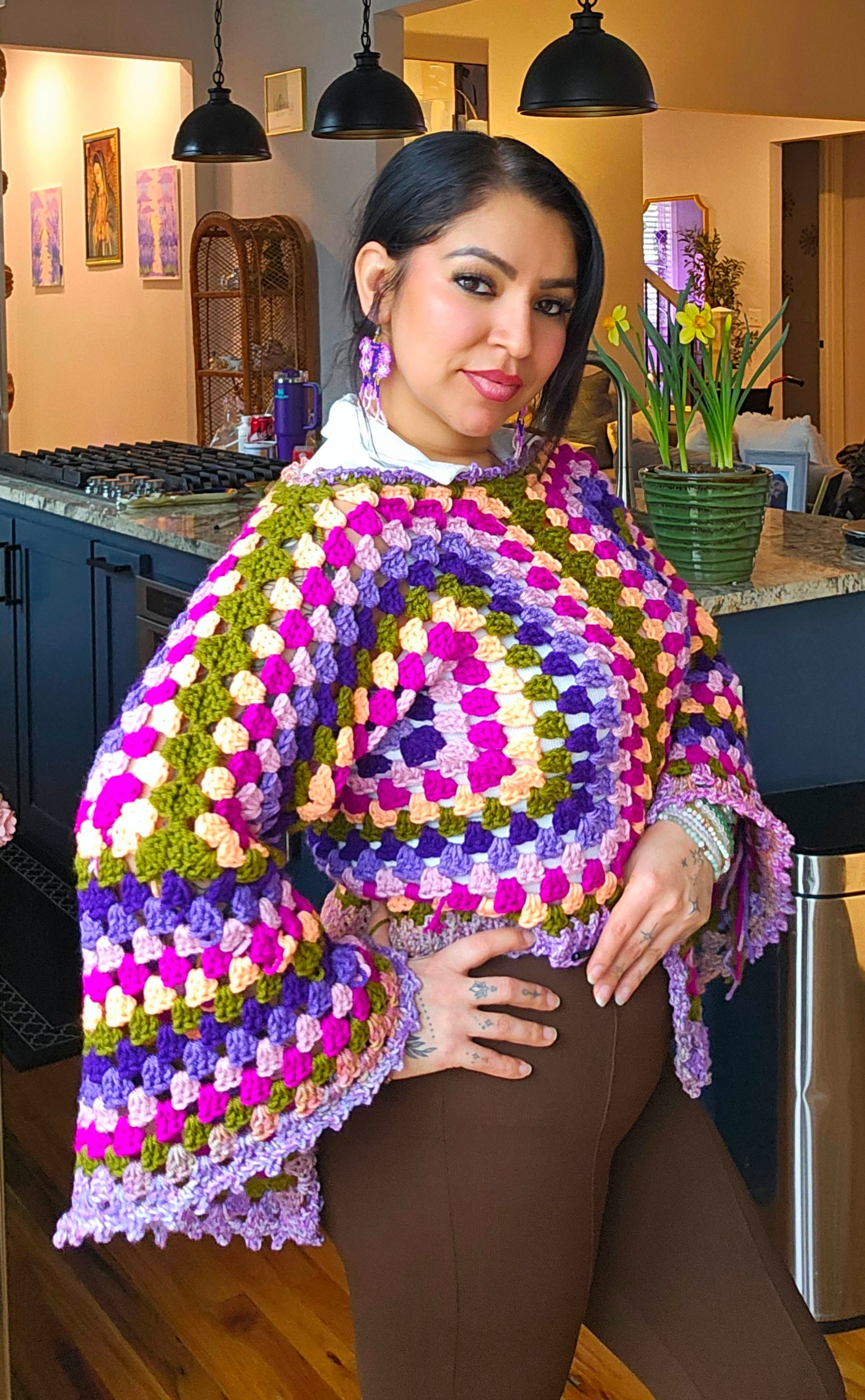 Ring My Bell-Sleeved Crochet Top