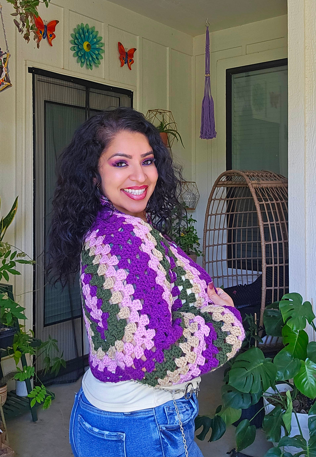 Lavender Mini Bolero Jacket