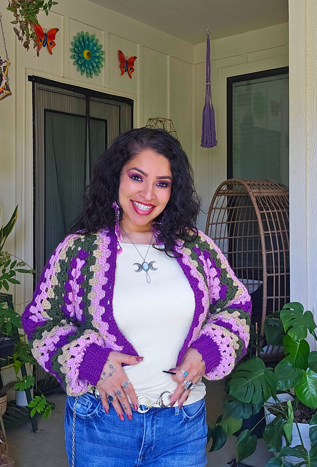 Lavender Mini Bolero Jacket
