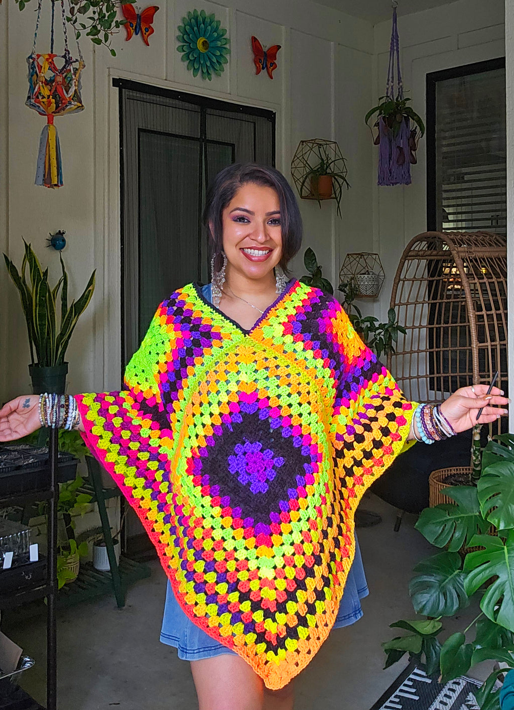 Neon Poncho