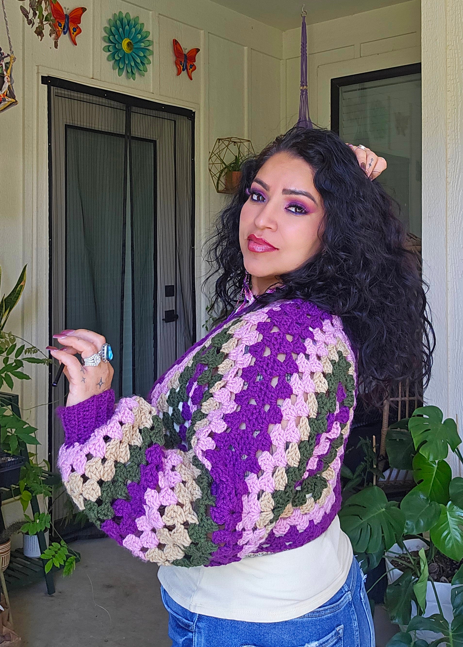 Lavender Mini Bolero Jacket