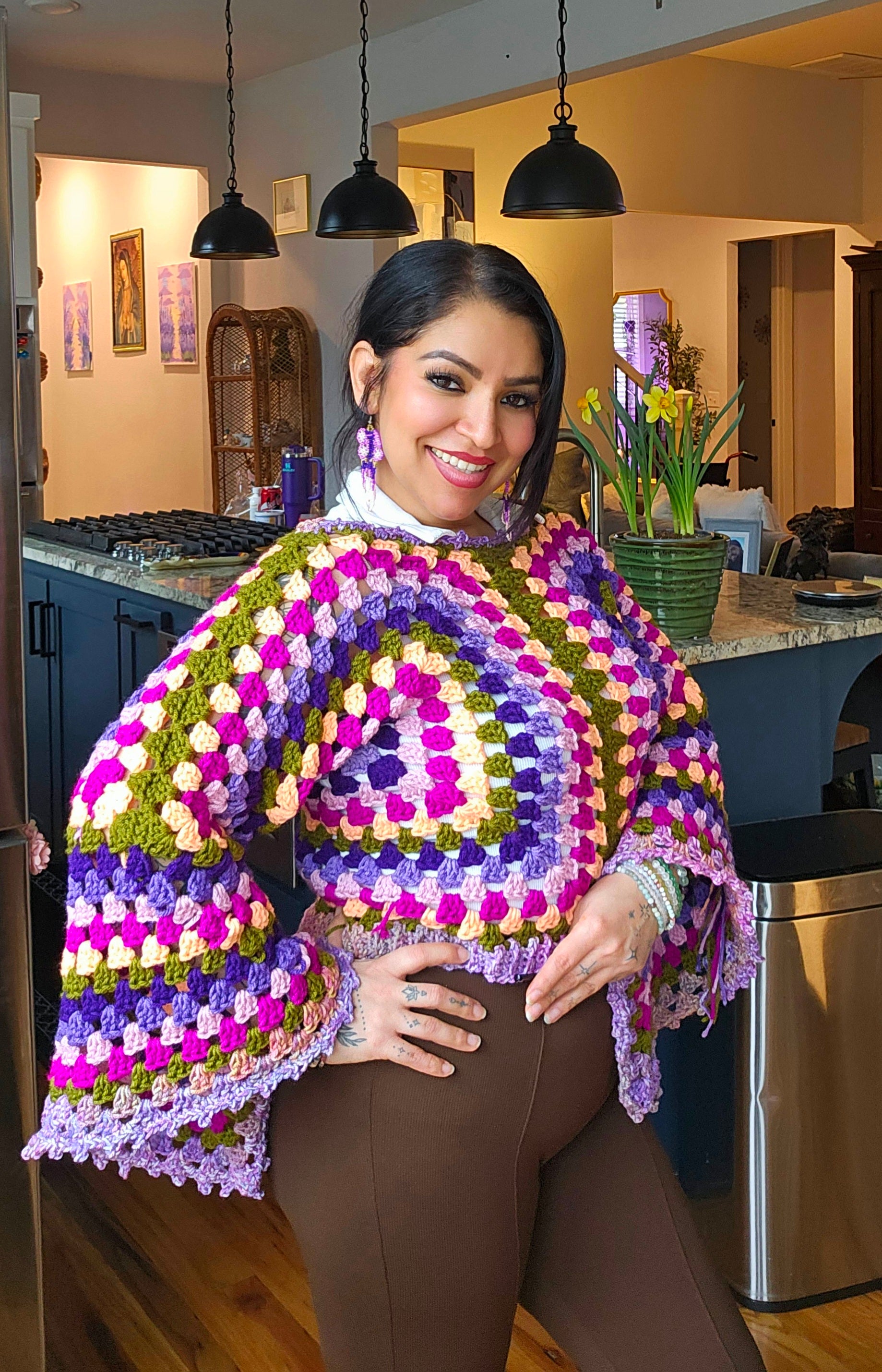 Ring My Bell-Sleeved Crochet Top